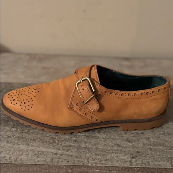 JOAN & DAVID WOMENS VINTAGE MONK STRAP BROGUE DETAILED SUEDE LIAFER SIZE 7.5 main image 7